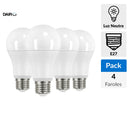Pack 4 Ampolletas Led 75 W E27 1060 Lm Luz Neutro