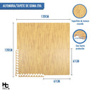 Alfombra Puzzle 60X60 Cm Polietileno Natural