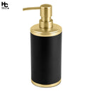 Dispensador De Jabon Mitchell Negro. Dorado