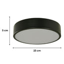 Pack2 Plafon Led Kelly Negro