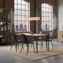 Lampara Colgante Madera Luz Led 82Cm Para Living Comedor