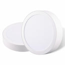 Pack 2 Panel Led Sobrepuesto Circular Blanco 12W Luz Calida