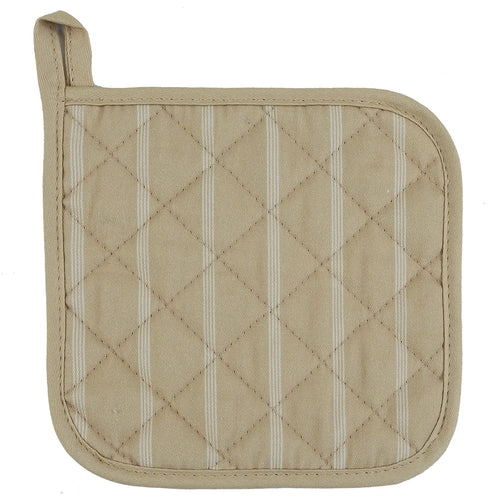 Toma Olla 20X20 Cm Tela Taupe/Blanco