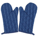 Set 2 Guantes De Cocina Azul/Blanco