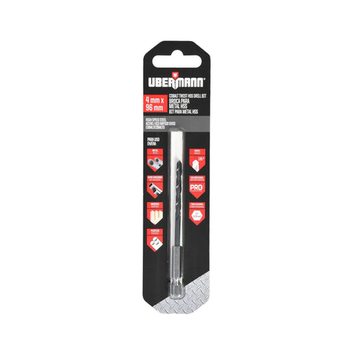 Broca Para Metal 4Mm Cobalto 8% Hexagonal