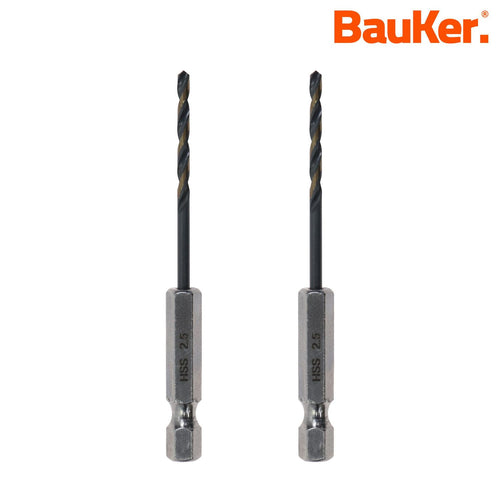 Broca Para Metal 2,5Mm 2Pz Hexagonal