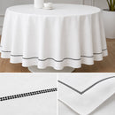 Mantel Redonda 180X180 Cm Blanco