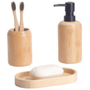 Set 3 Piezas Para Baño Bambu