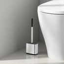 Escobilla Baño Rectangular Plata