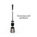 Escobilla Baño Plata