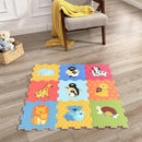 Alfombra 88X88 Cm Multicolor Figuras De Animales