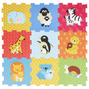 Alfombra 88X88 Cm Multicolor Figuras De Animales