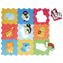 Alfombra 88X88 Cm Multicolor Figuras De Animales