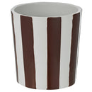 Macetero Rayas Marron 20 Cm