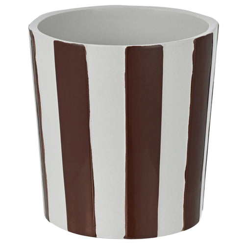 Macetero Rayas Marron 20 Cm