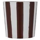 Macetero Rayas Marron 20 Cm