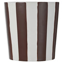 Macetero Rayas Marron 20 Cm