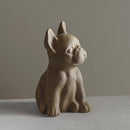 Figura Perro Ceramica Marron 25 Cm