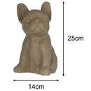 Figura Perro Ceramica Marron 25 Cm