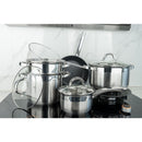Bateria De Cocina Acero Inoxidable 4 Ollas + 1 Sarten + 1 Rejilla