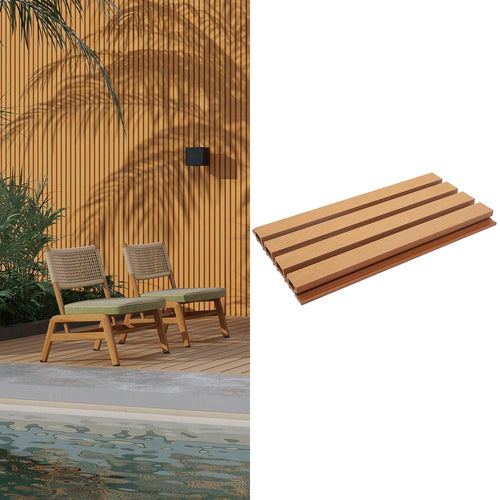 Wall Panel Exterior 21.9X290 Cm Cafe Claro 0.63 M2