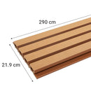 Wall Panel Exterior 21.9X290 Cm Cafe Claro 0.63 M2