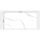 Gres 60X120 Cm Delfos Pulido Blanco 2.16 M2