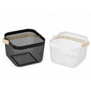 Canasto 24X17.2X24 Cm Negro/Blanco