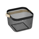 Canasto 24X17.2X24 Cm Negro/Blanco