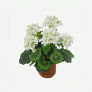 Planta Artificial Begonia 34 Cm Blanca