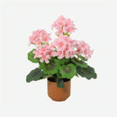 Planta Artificial Begonia Rosada 34 Cm Rosado
