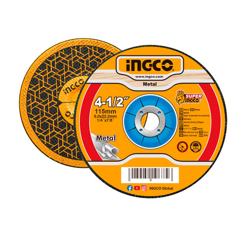 DISCO DESBASTE PARA METAL 115X6X22MM 4 1/2