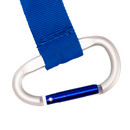 Llavero-Lanyard Mosqueton (Azul, Impresion Un Color)
