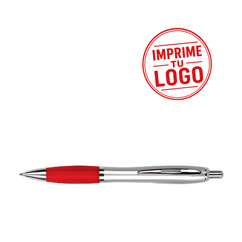 Boligrafo Plastico Wind Satin ( Rojo, Impresion Un Color)