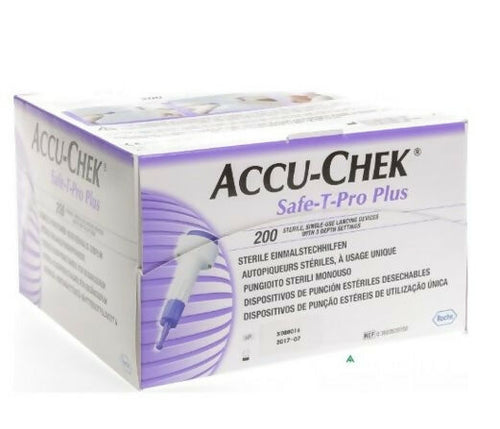 DM 3 ACCU-CHEK SAFE T PRO PLUS CJ. X 200 LANCETAS