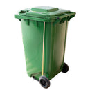 Contenedor De Basura Verde Con Tapa Y Pedal 120 L