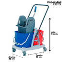 Carro Estrujador De 34 L Doble Deposito Soin
