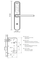 Cerradura Digital B60 YDL120 Níquel