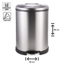 Basurero Acero Inoxidable Con Pedal 50 L Soin