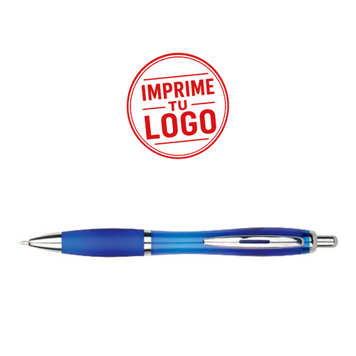 Boligrafo Plastico Wind Color (Azul, Impresion Un Color)