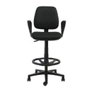 Silla Rudy Media Cajero Con Brazo Fijo Negra CONTATTO 