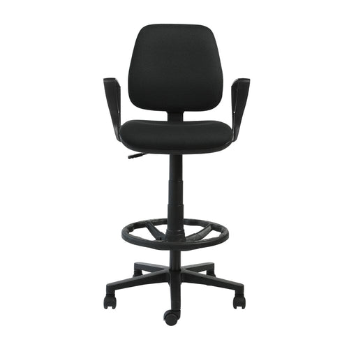 Silla Rudy Media Cajero Con Brazo Fijo Negra CONTATTO 