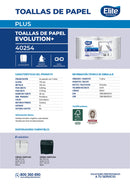 Toalla De Papel Evolution Autocorte Hoja Simple 250 Mt X 2 Rollos