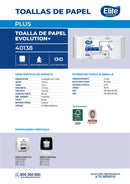 Toalla De Papel Plus Evolution Hoja Simple 135 Mt X 3 Rollos