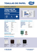 Toalla De Papel Excellence Doble Hoja 200 Mt X 2 Rollos