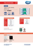 Toalla De Papel Classic Hoja Simple 250 Mt X 2 Rollos
