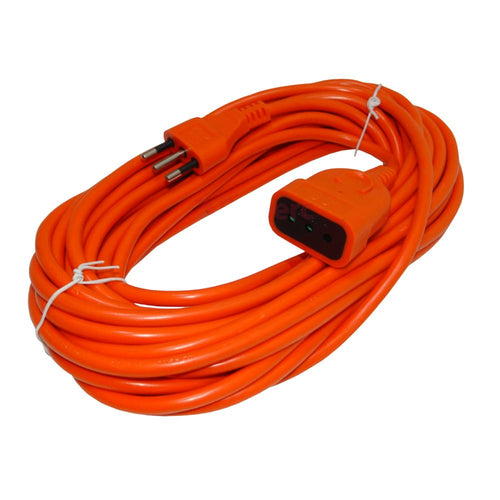Alargador Eléctrico Simple 10 Mts Naranjo