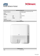 Dispensador Toalla De Papel Elevation To Interfold Mini Blanco