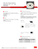 Disco Limpieza Abrillantador 17" Blanco 5 Un