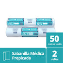 Sabanilla Médica Hoja Simple 50 Mt X 2 Rollos
